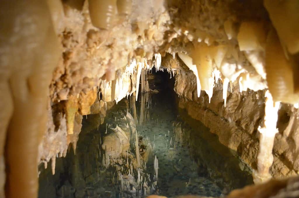 beautiful Crystal Lake Cave in Dubuque, Iowa