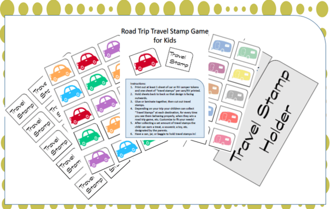 Road Trip Incentive: Printable Game for Kids to Make Traveling Fun!