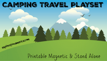 Camping Playset Travel Printable