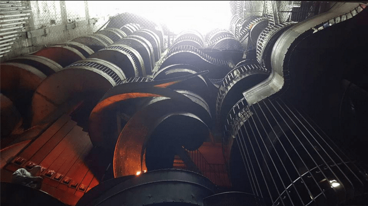 10 story slide at City Museum in St. Louis, Missouri