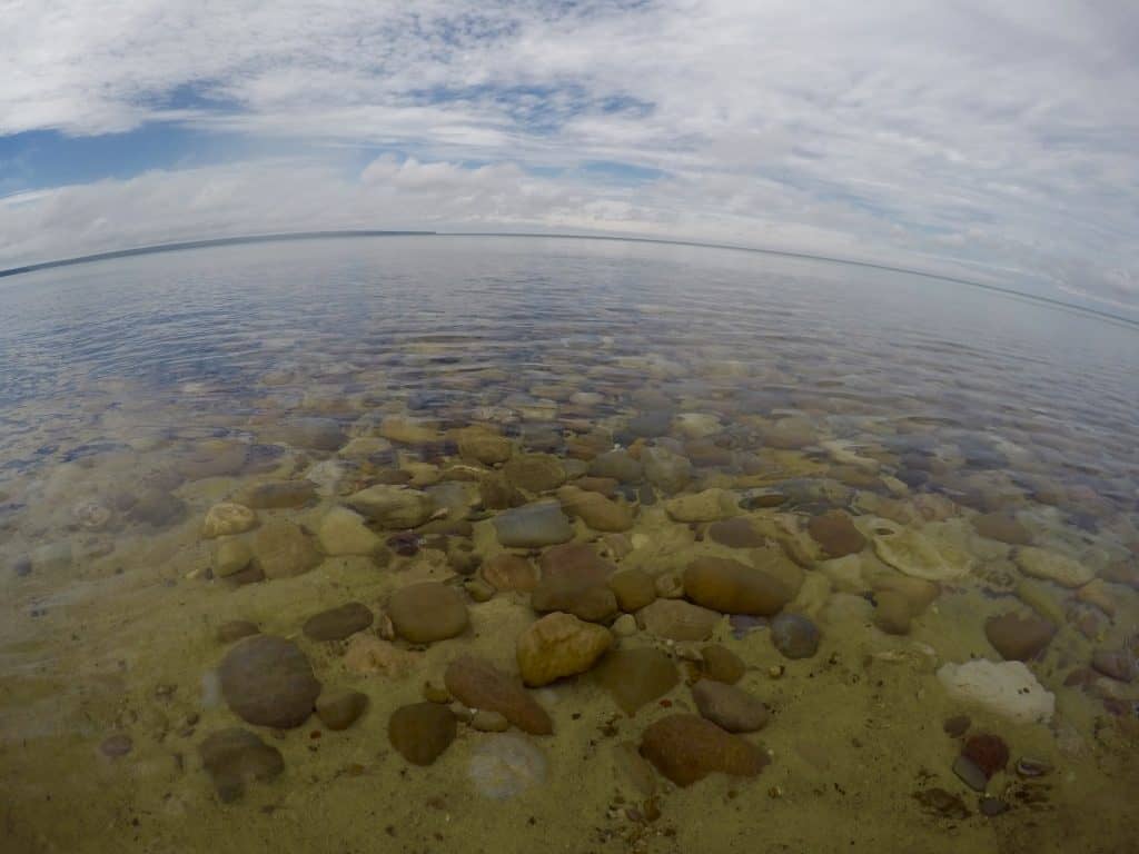 clear Miner's Beach water on Michigan's Lake Superior
