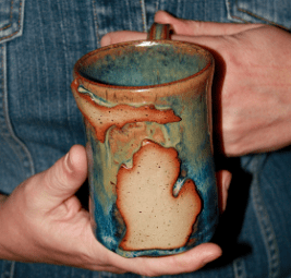 Handmade Michigan Pottery Mug