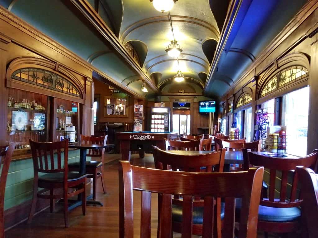 Eating Lunch in the President's Train Railcar #4438 - Bull Moose Bar & Grille Sandwich Illinois
