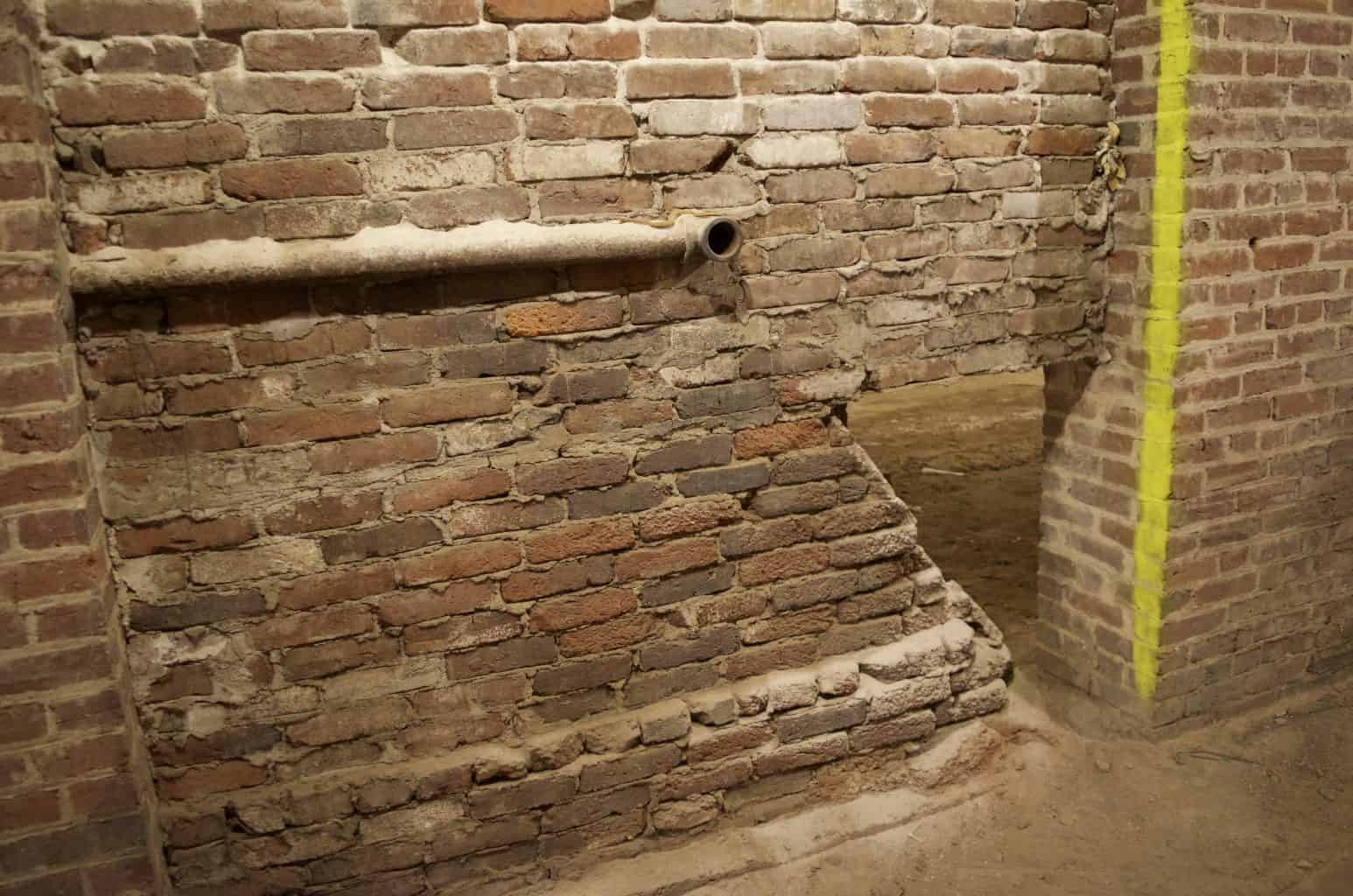 brick Catacombs tunnel Below Indianapolis, Indiana