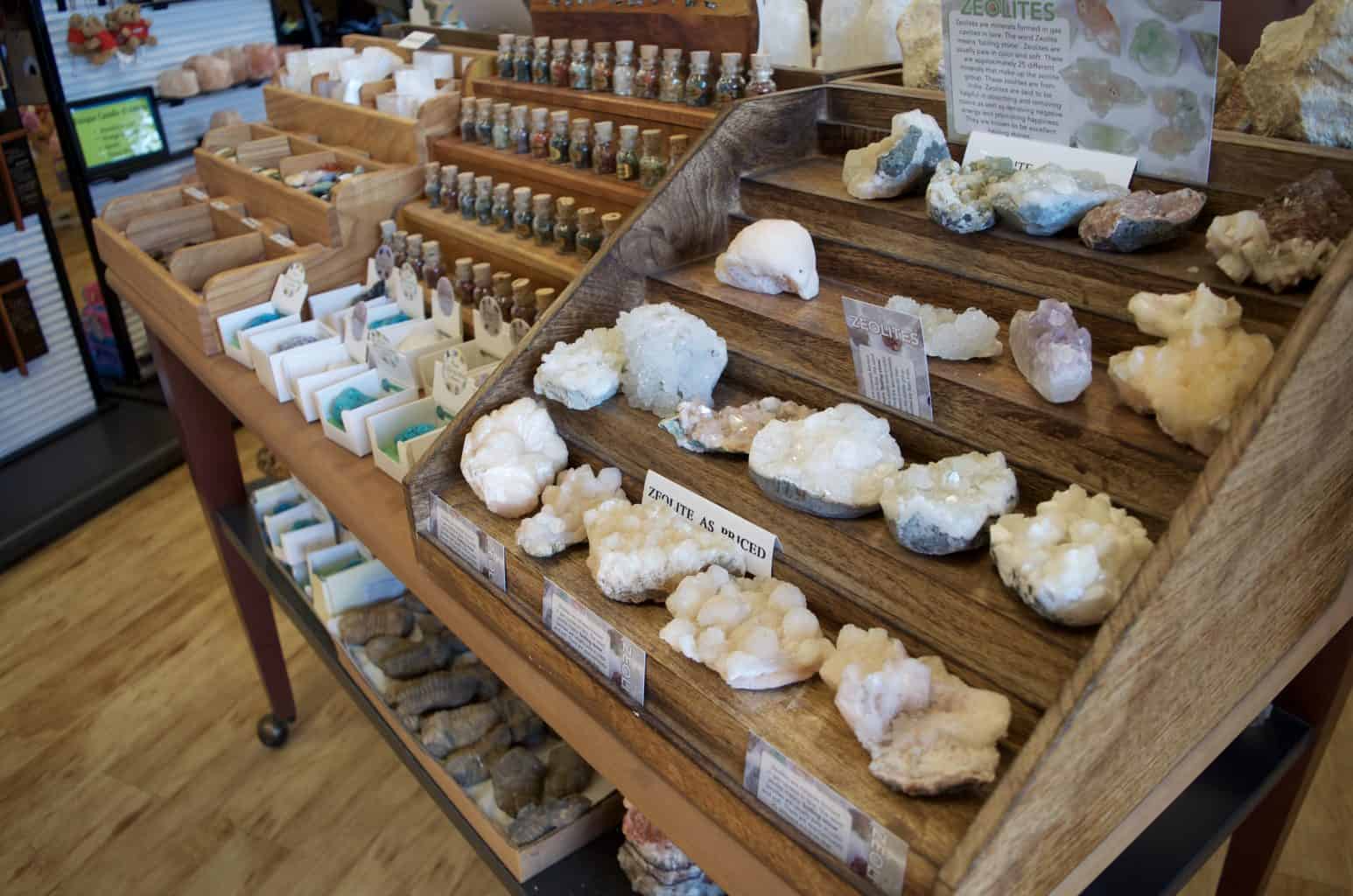 rock shop gift shop at Indiana Caverns
