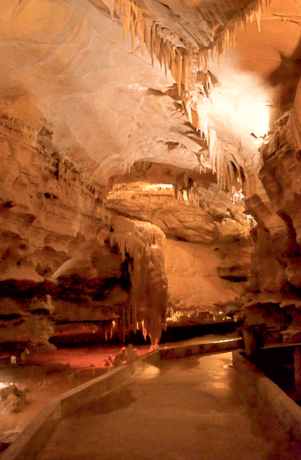 Cave formations inside Squire Boone