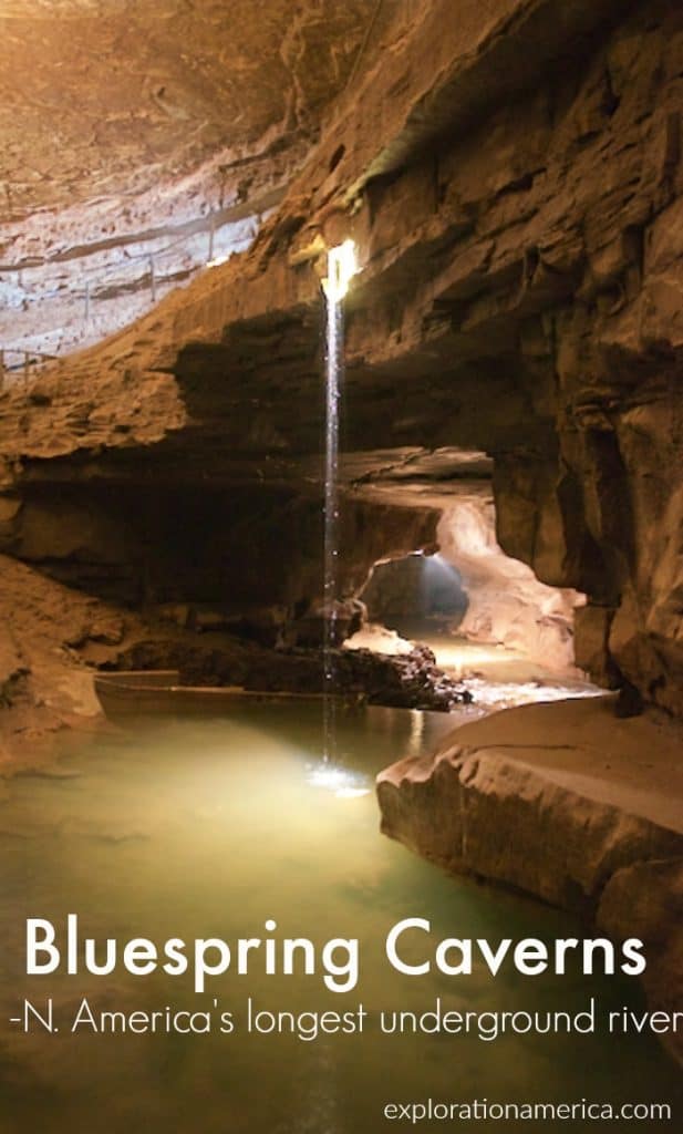 inside Bluespring Caverns Indiana