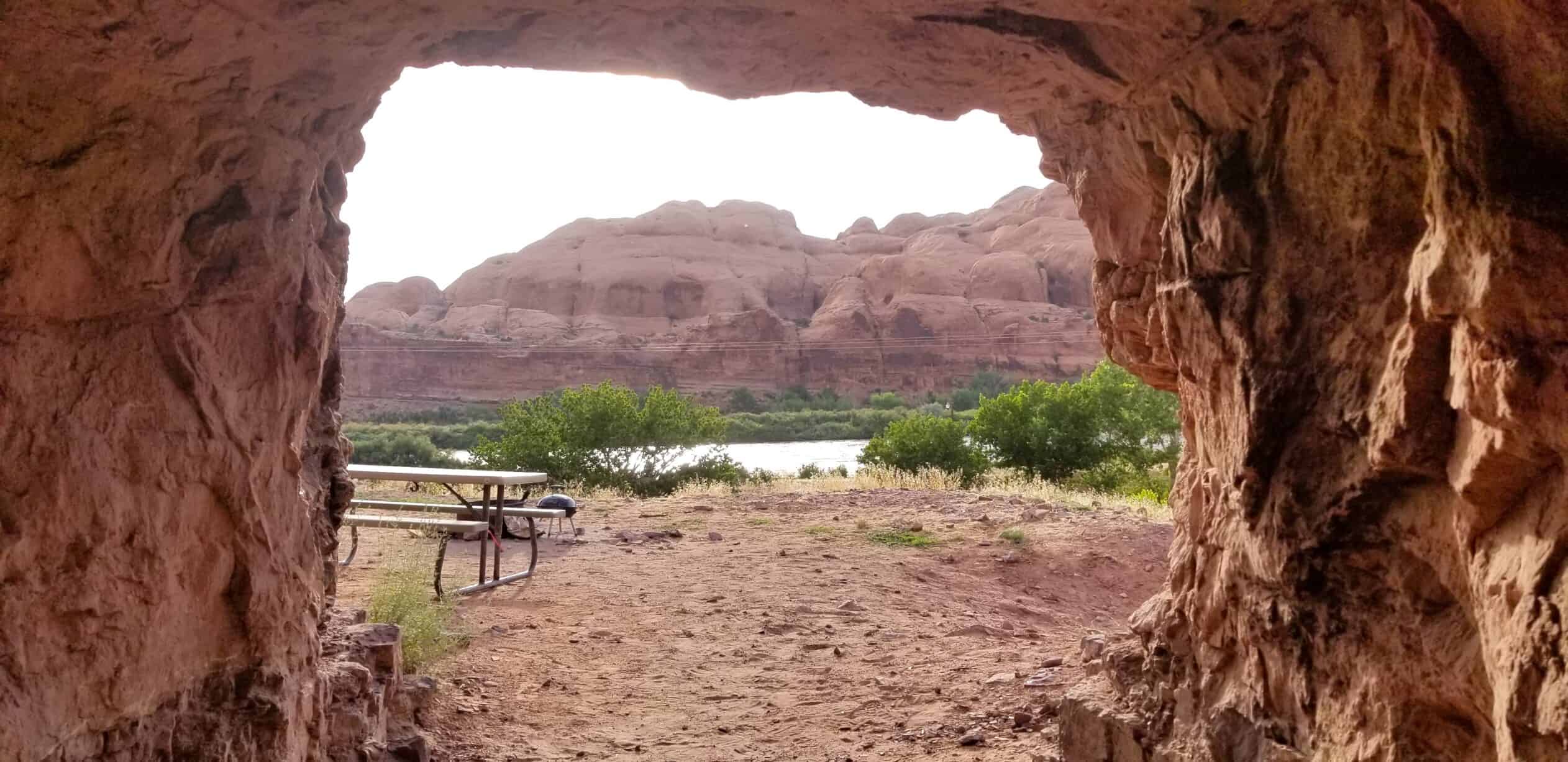 cave in Moab Utah