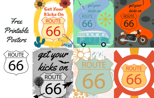 FREE Printable Route 66 Travel Wall Art Gallery Prints!