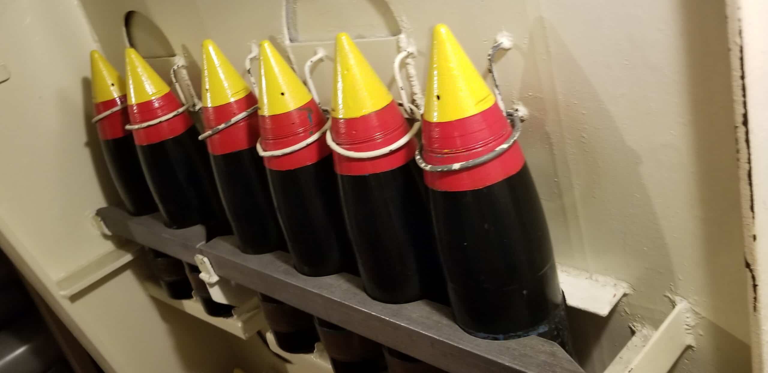 ammunition on the military warship USS Kidd