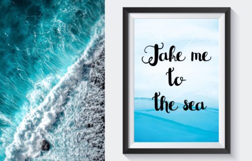 Free Printable Travel Wall Art – Take Me To The Sea – Beach Inspired