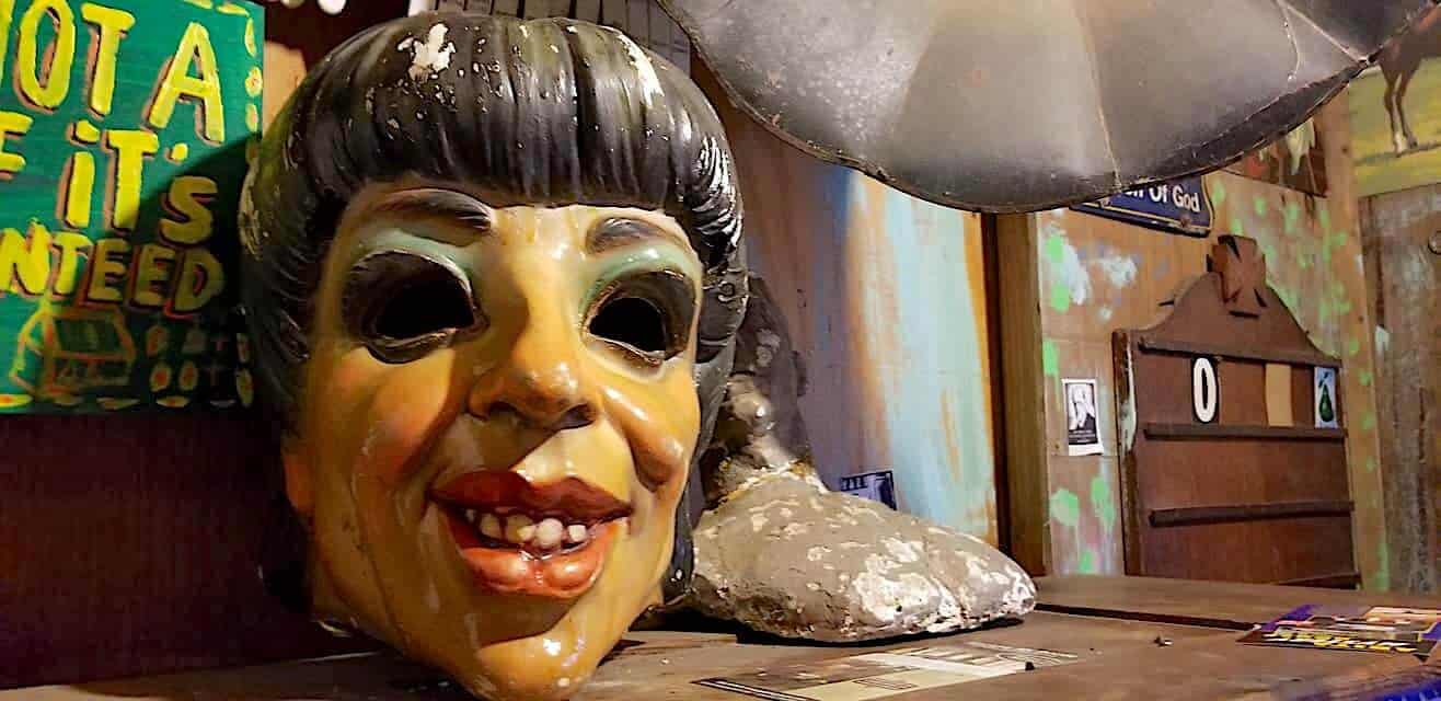 creepy vintage mardi gras mask
