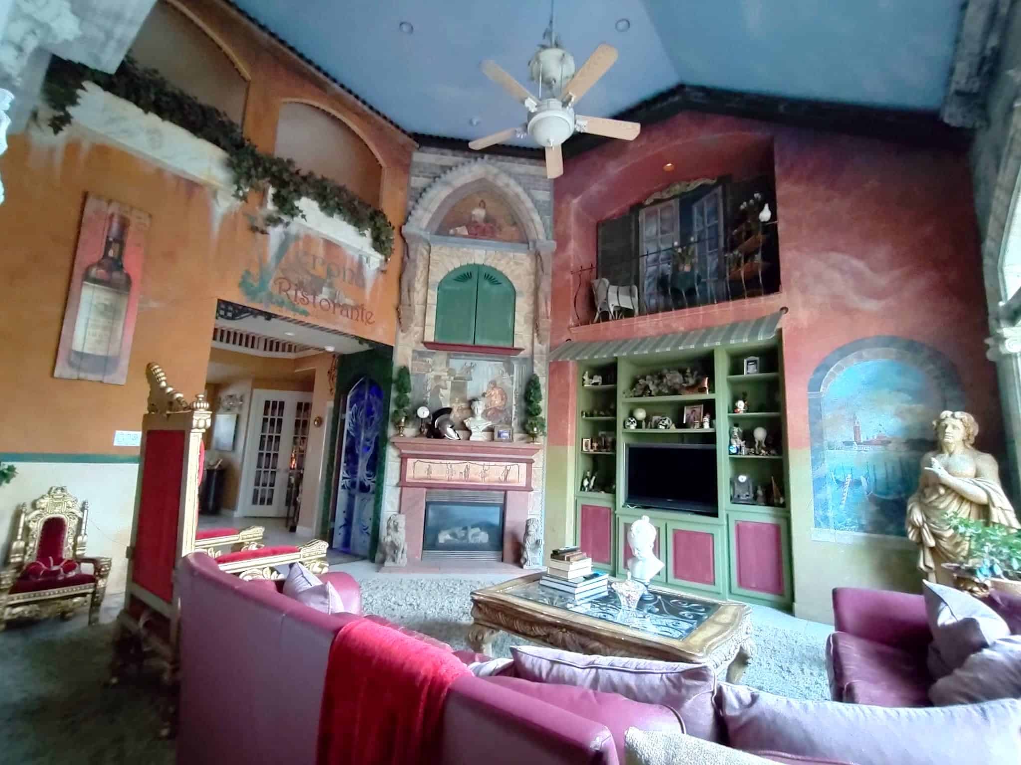 Tuscan villa room in Houston