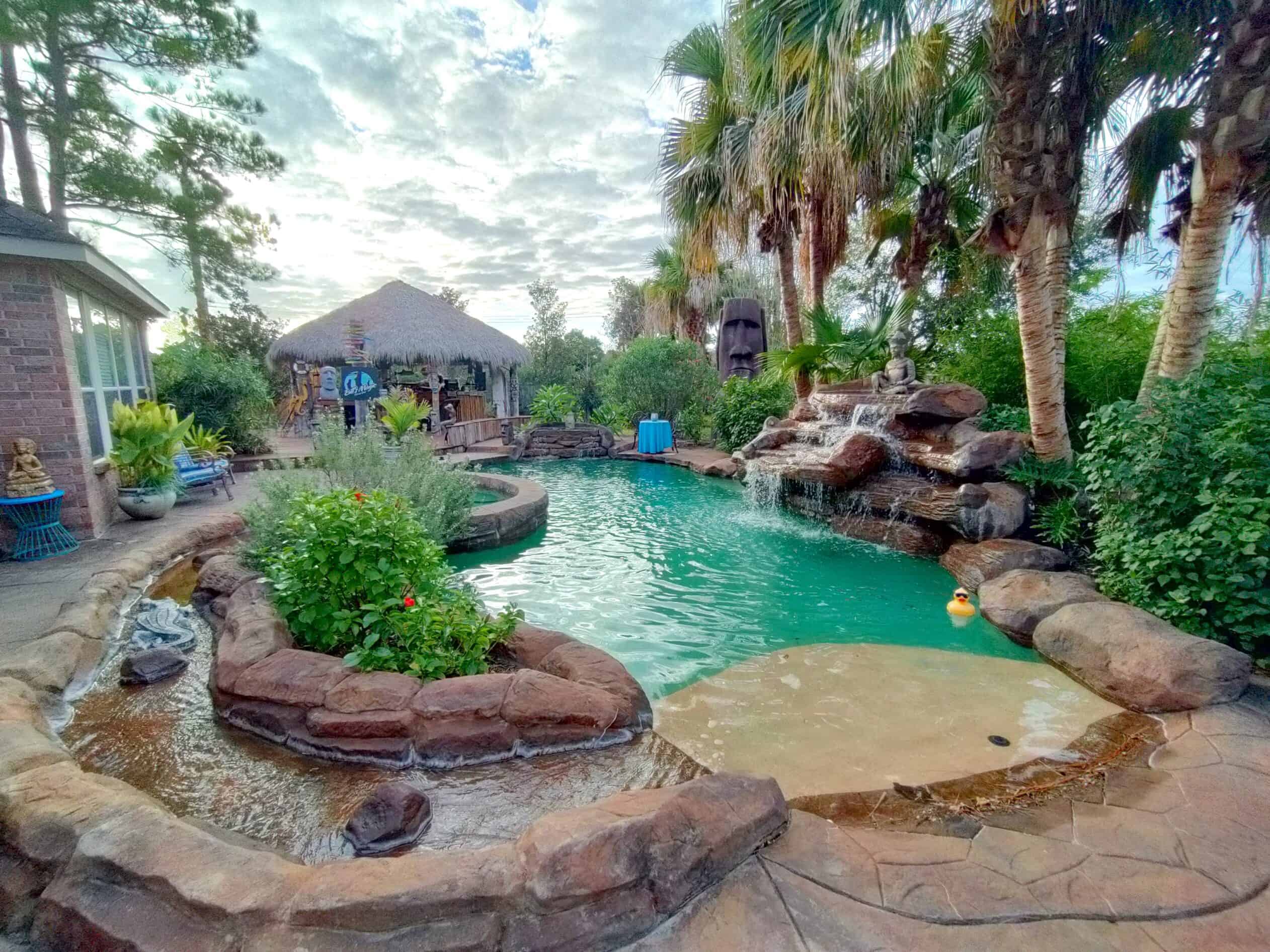 amazing pool in Houston airbnb