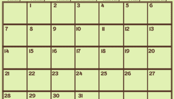 Free Printable Calendar 2024 - Nature Themed