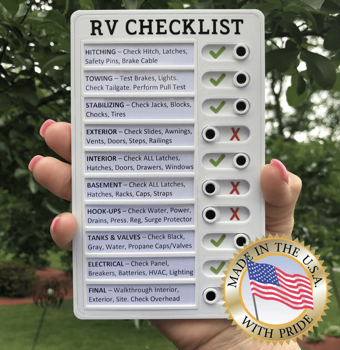 portable rv checklist